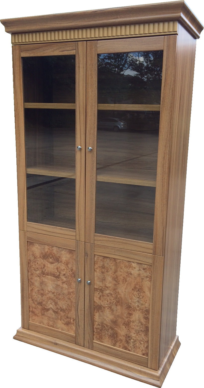 Executive Light Oak Two Door Bookcase - 1861A-2DR